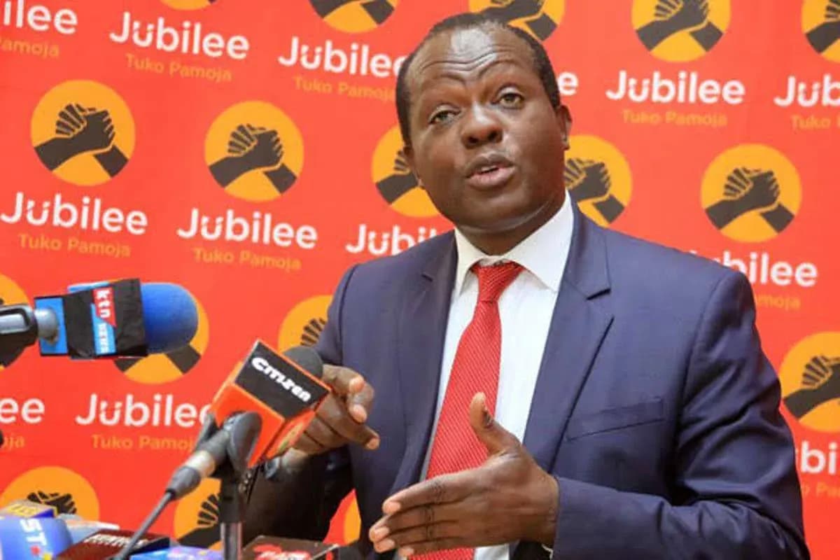 Tuju Steps Down From Jubilee Party Leadership, Thanks Uhuru