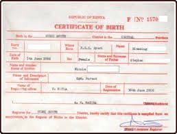 How to Identify an Original and Fake Birth Certificate in Kenya